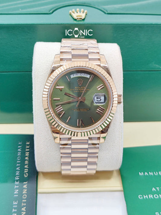 DAY-DATE PRESIDENTE EVEROSE GREEN