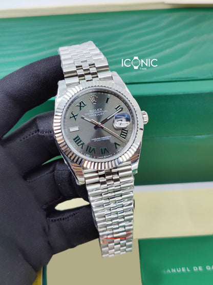DATEJUST SLATE GREEN ROMÁN