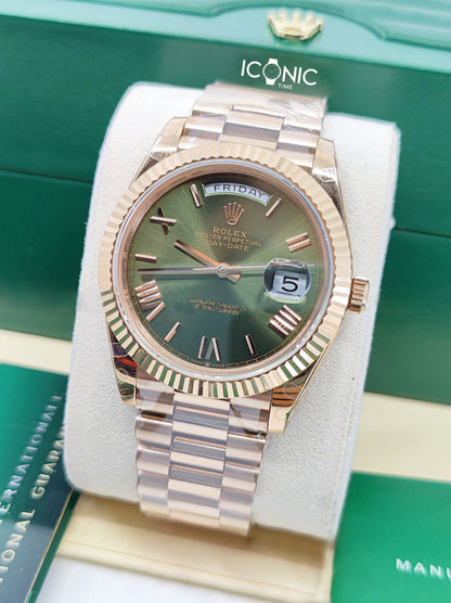 DAY-DATE PRESIDENTE EVEROSE GREEN