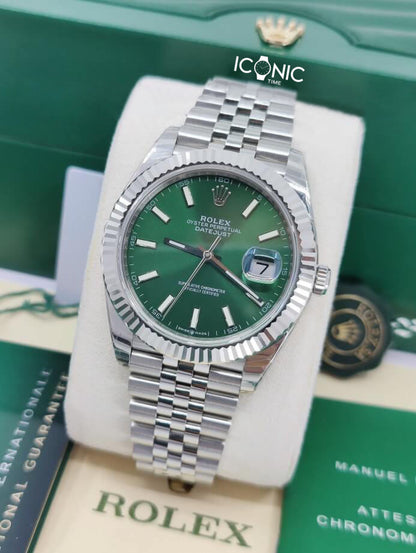 DATE JUST GREEN DIAL